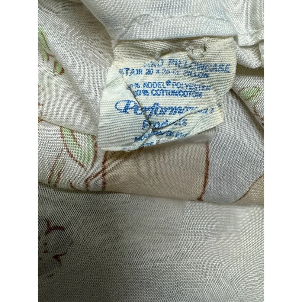 Cabbage Patch Kids Pillowcase Size 1983 Multicolor Standard Size Floral Cotton